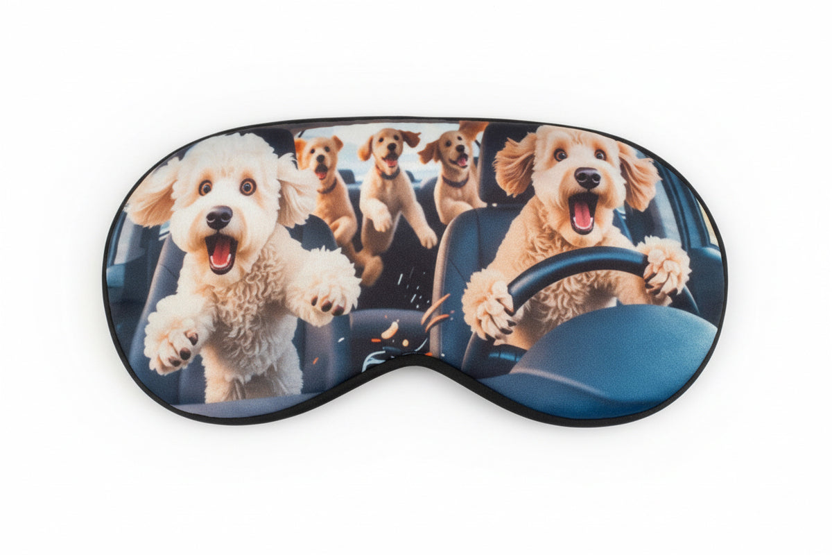 Cruising Poodles Sleep mask