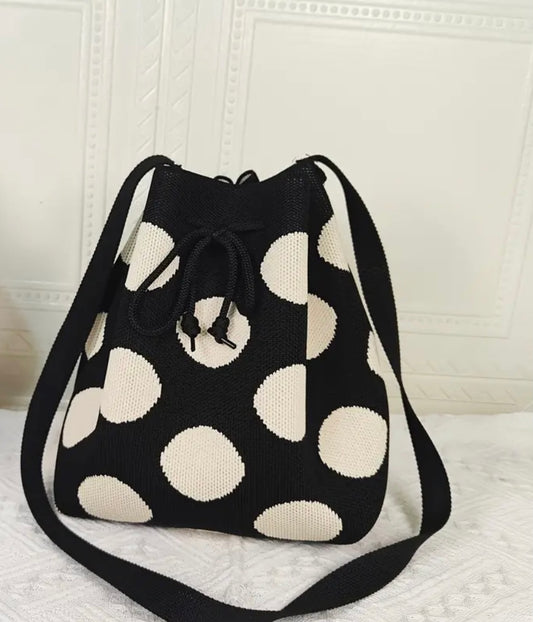 Polka dot Woven Bag