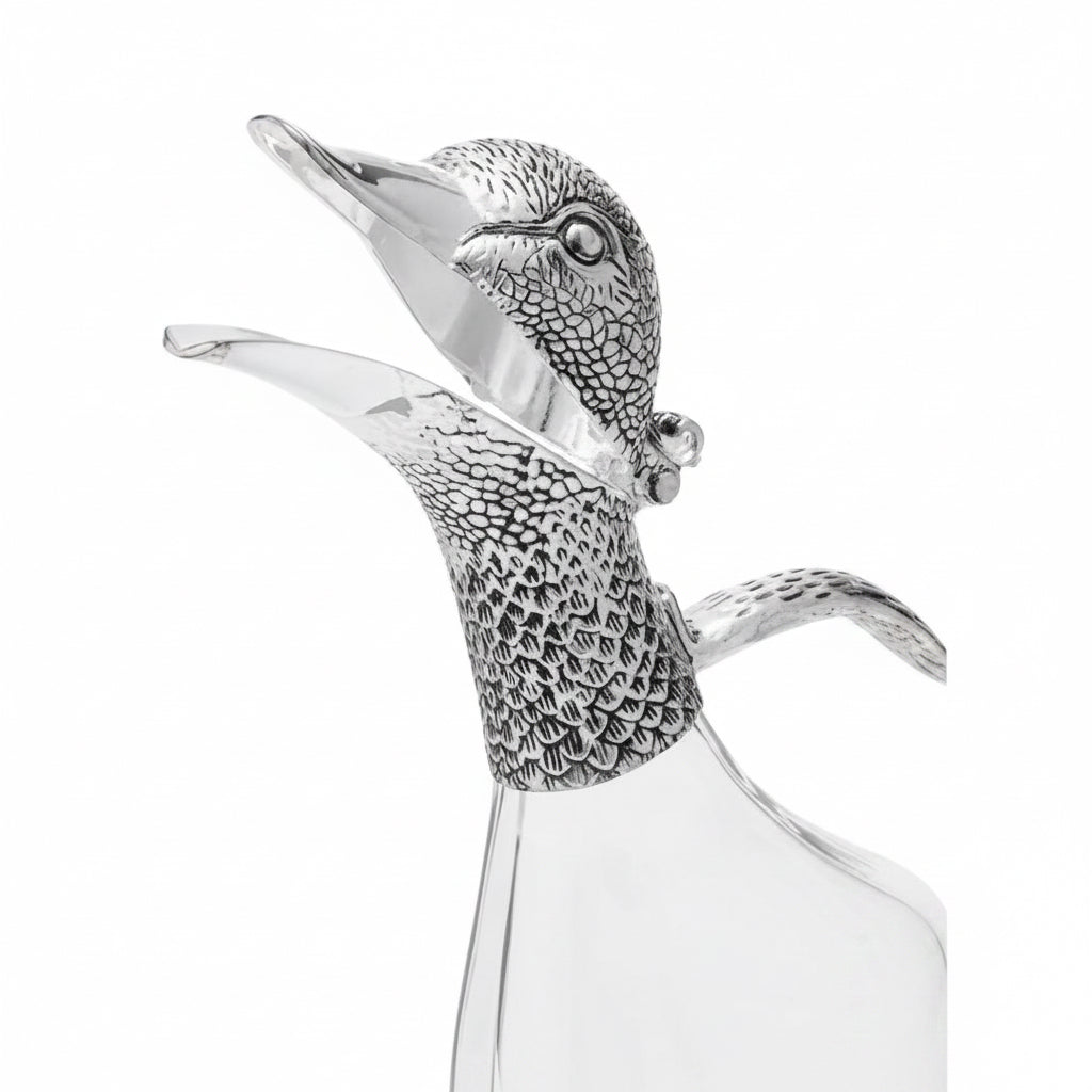Silver-plated Duck Decanter 1L