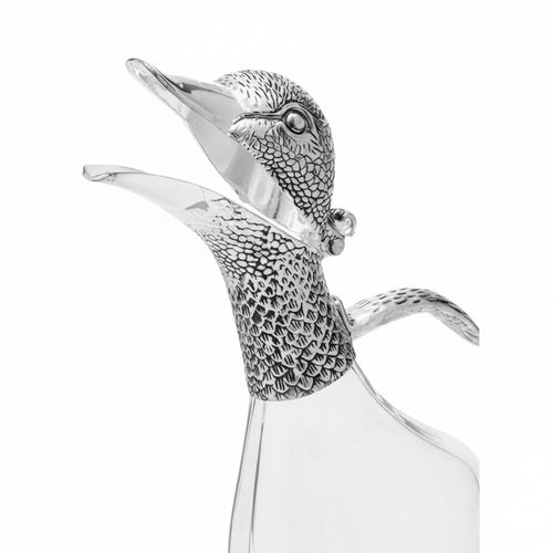 Silver-plated Duck Decanter 1L