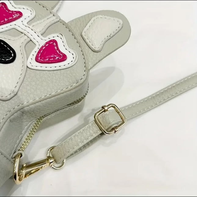 Dog shaped crossbody bag