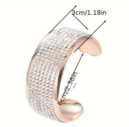 Diamonte Copper Bangle (Gold or Silver)