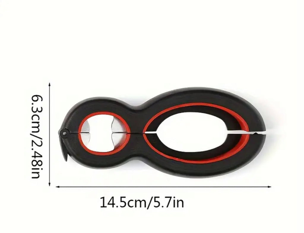 Ouvre-bocal/paquet/boîte 6 en 1