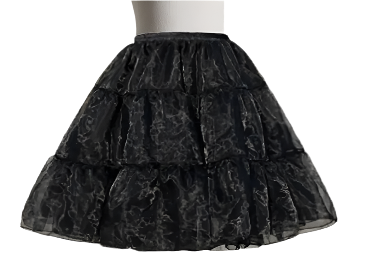Black Multilayered Petticoat