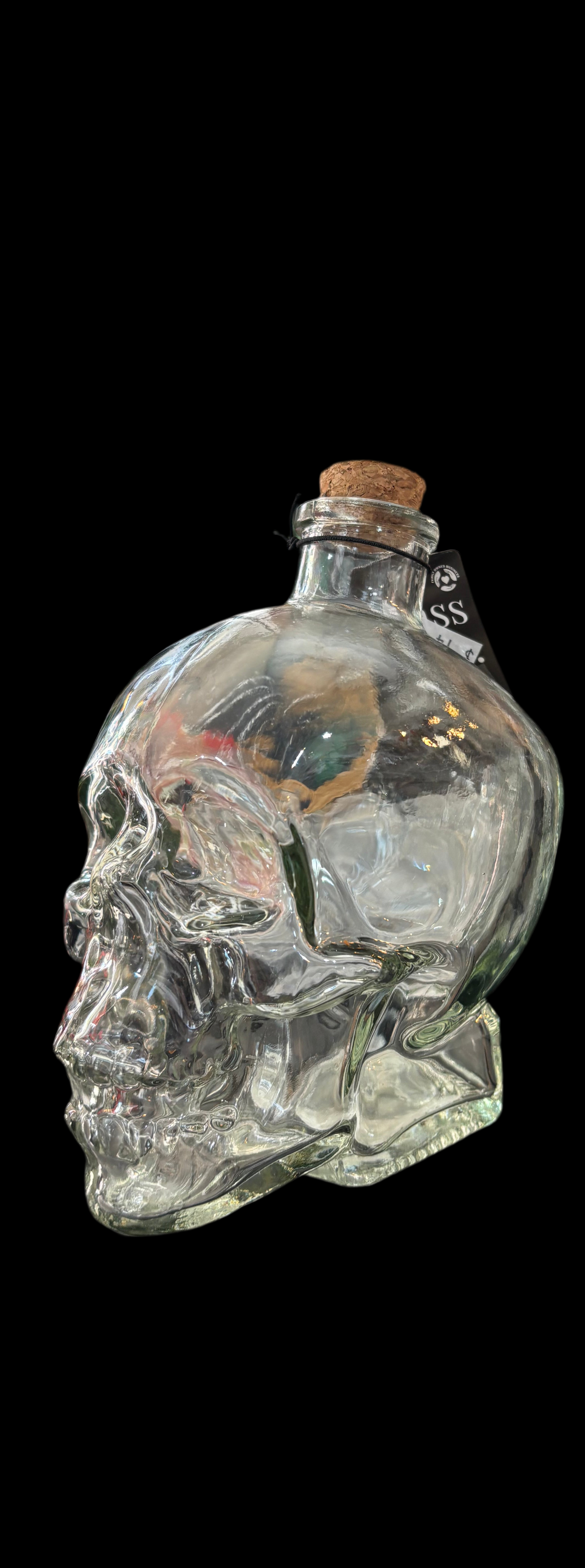 Bocal en verre en forme de crâne (taille moyenne)