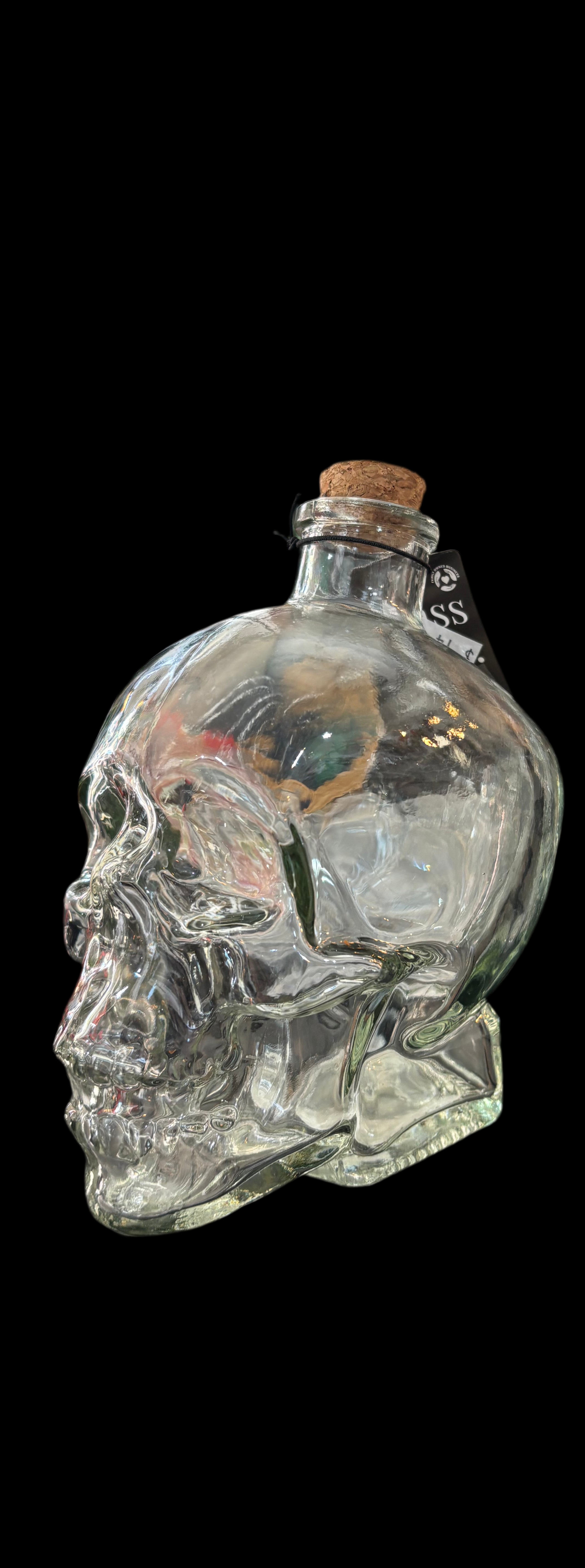 Bocal en verre en forme de crâne (taille moyenne)