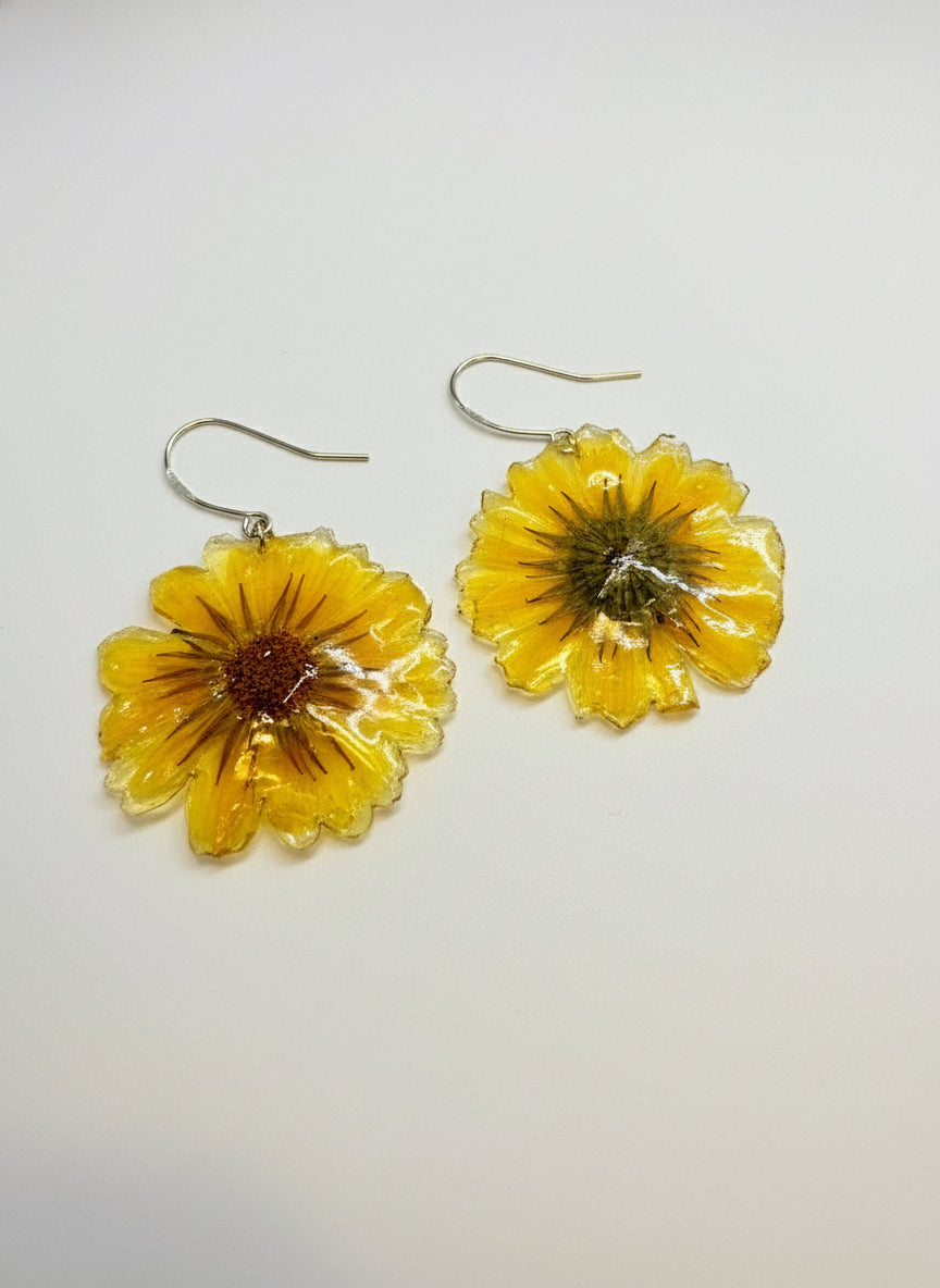 Resin Flower Earrings