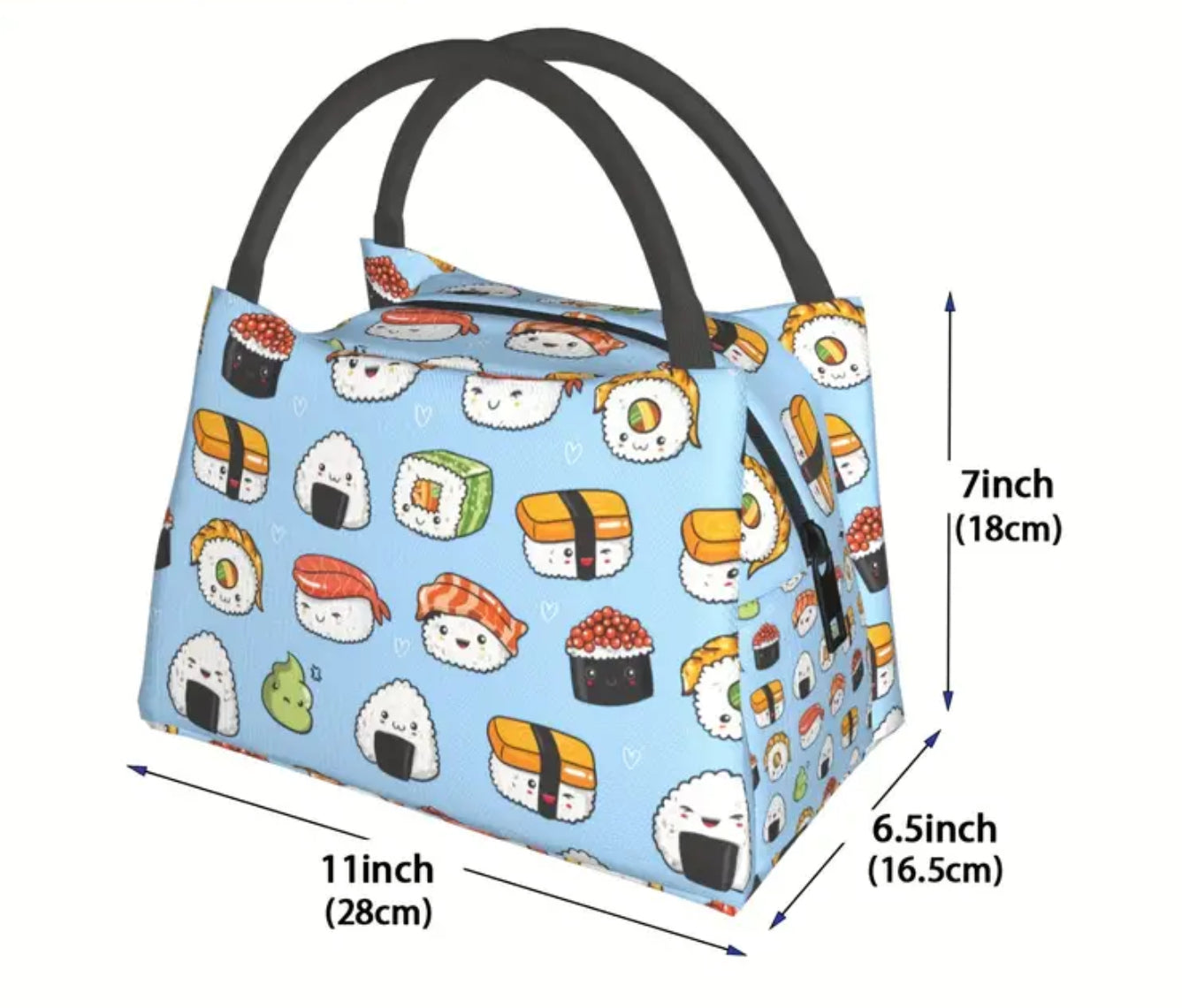 Sushi insulated lunch bag
