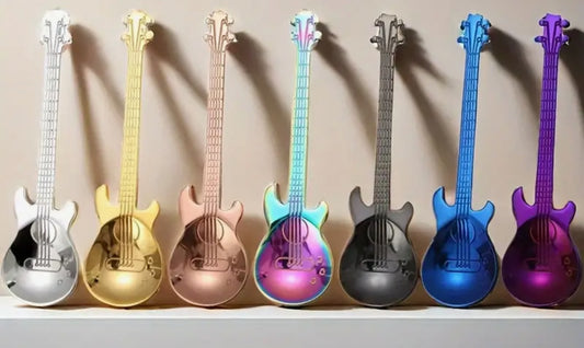 Coloured Electric Guitar Teaspoon (stainless steel)