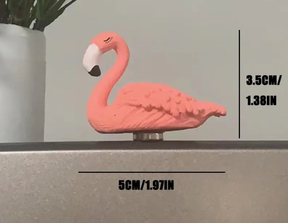 Aimant de réfrigérateur flamant rose