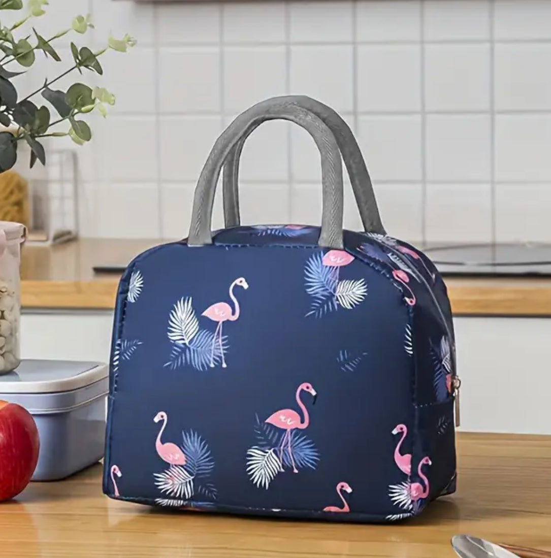 Flamingo insulated lunch bag