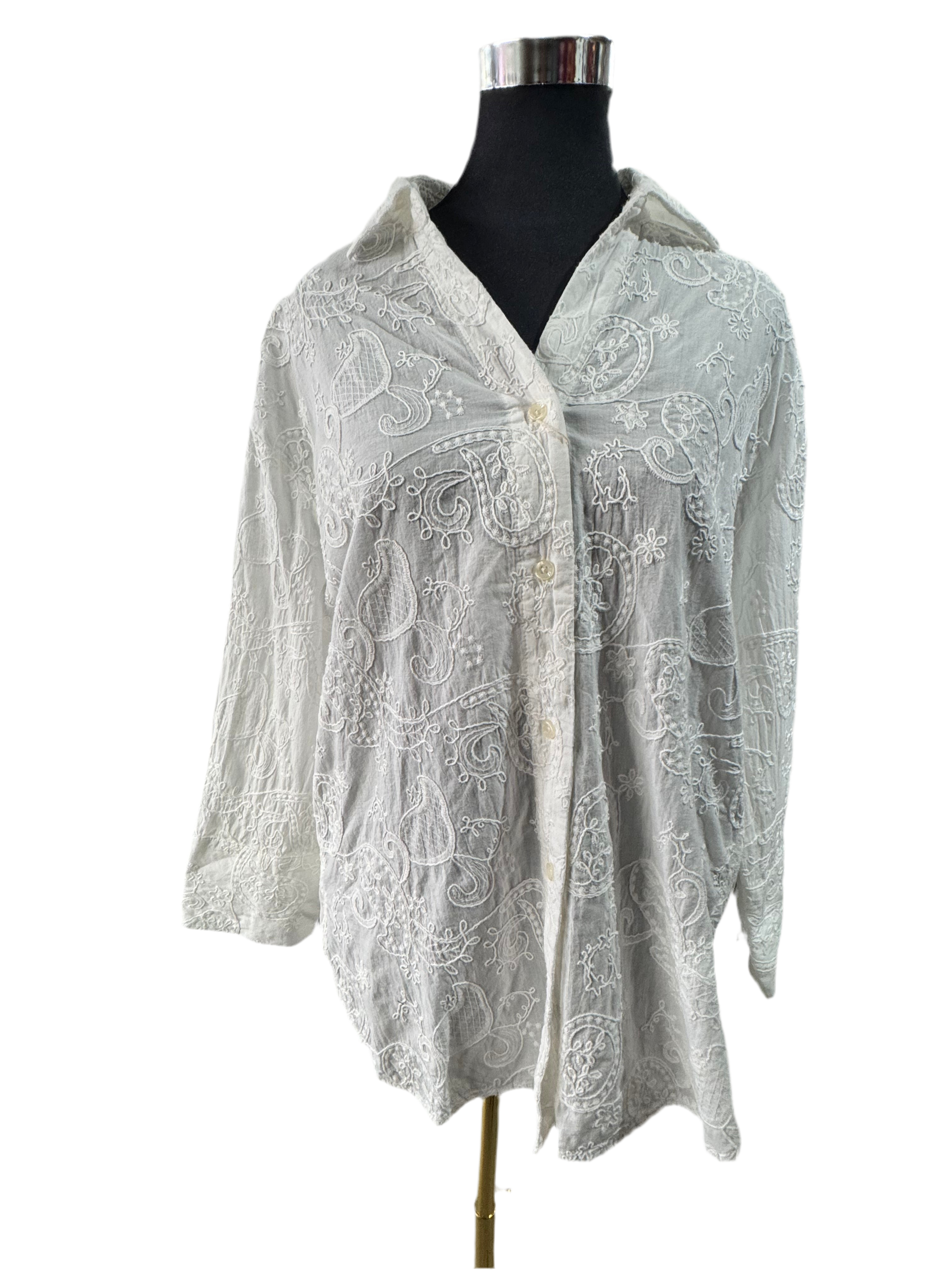 The Whisper Embroidered Shirt