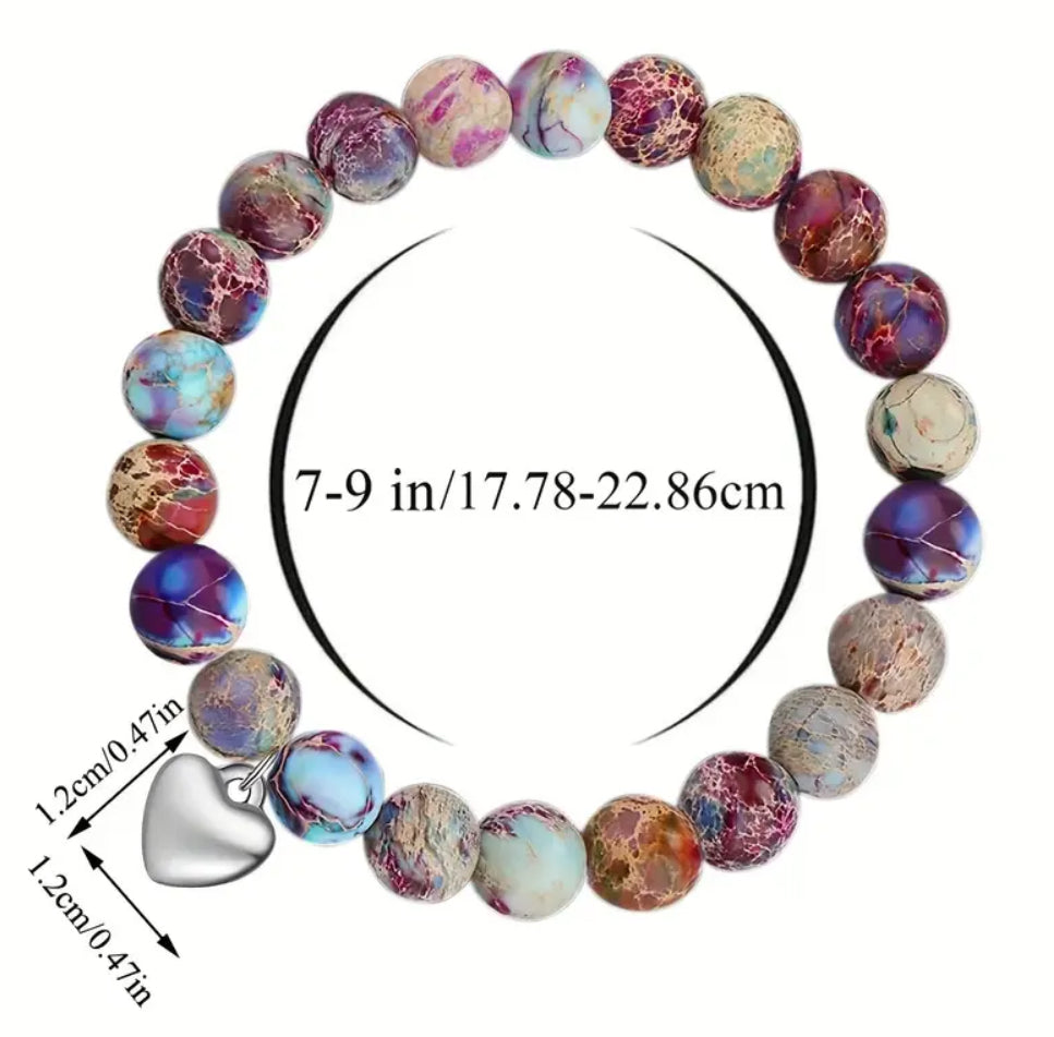 Ensemble de bracelets en pierre « You're Awesome »