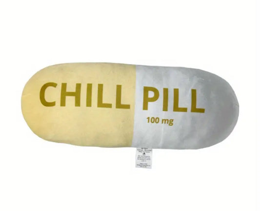 Chill Pill Cushion (Yellow)