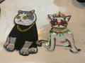 Transfert thermocollant Fashionista - motif chat et chien