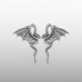 Dragon Ear Jacket Earrings