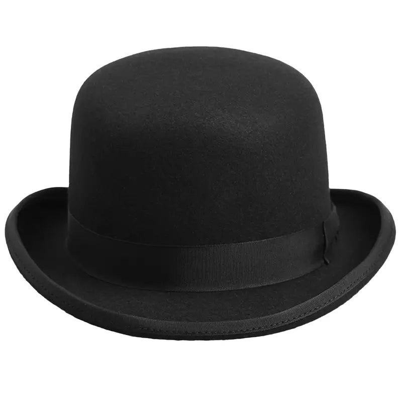 Classic Felt Bowler Hat – Lightweight Derby Fedora Costume Accessory