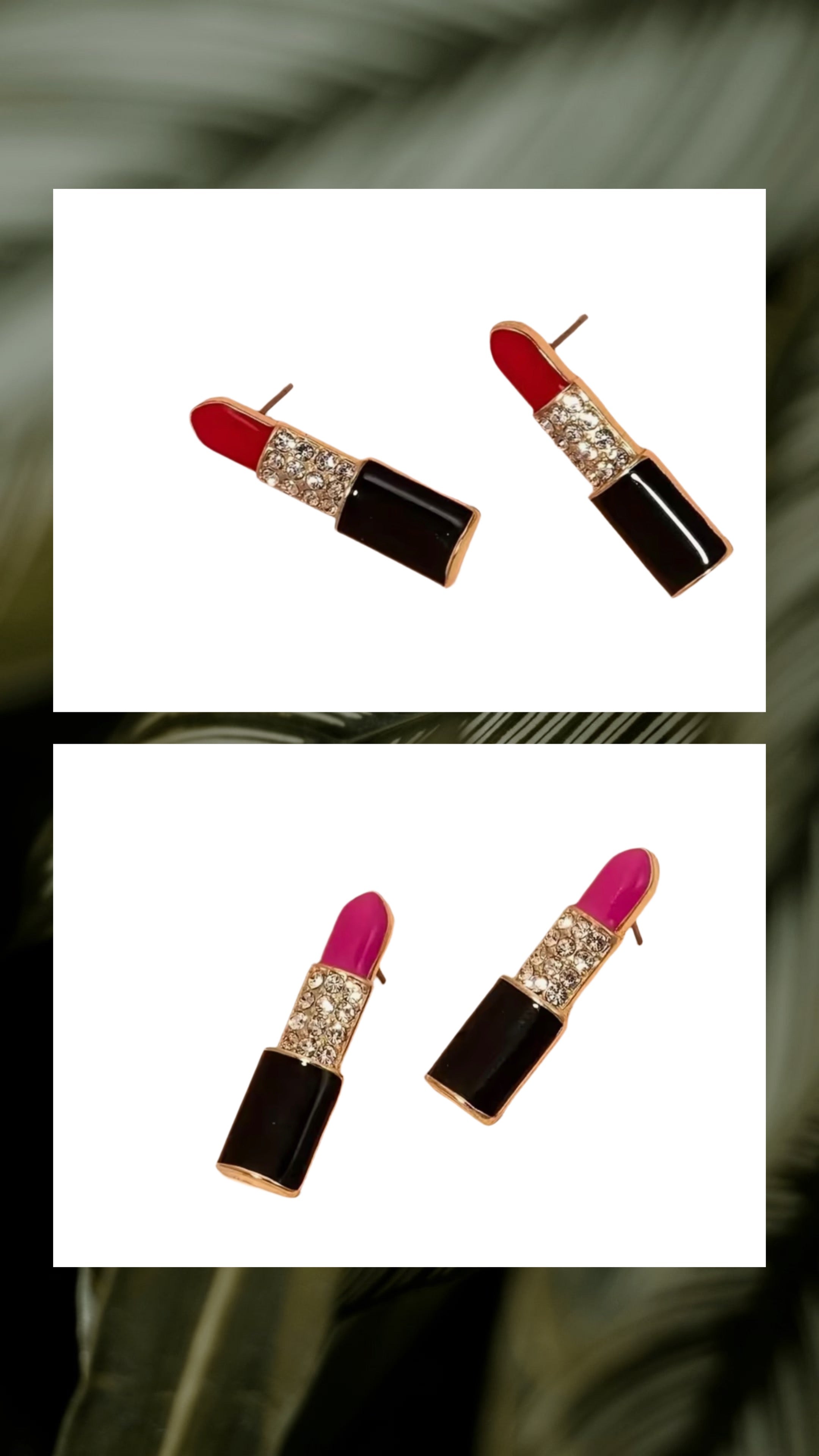 Lipstick Earrings