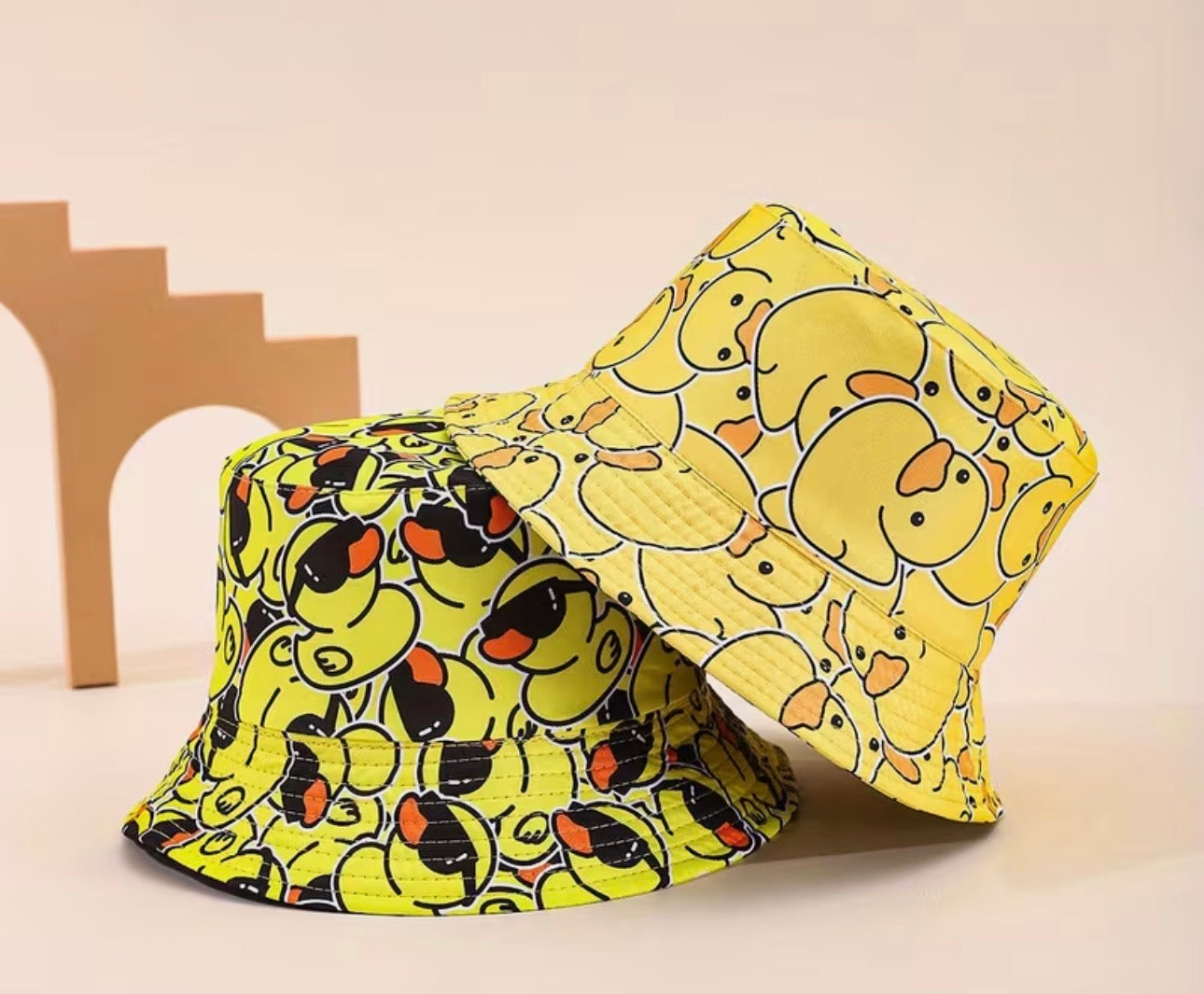 Reversible Yellow Duck Bucket Hat