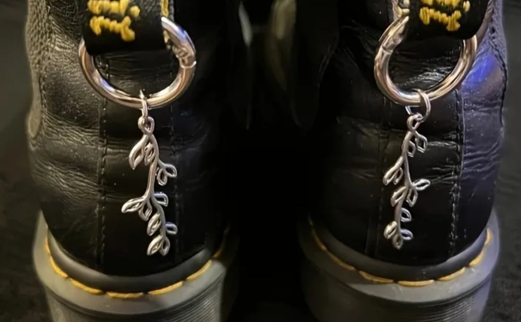 Breloques à clipser pour bottes et chaussures en forme de feuilles