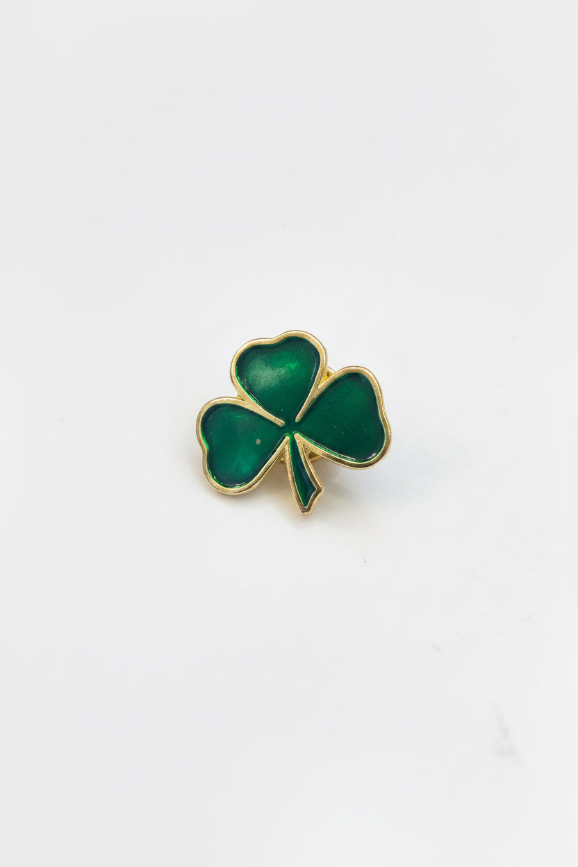 Enamel Three leaf clover pin