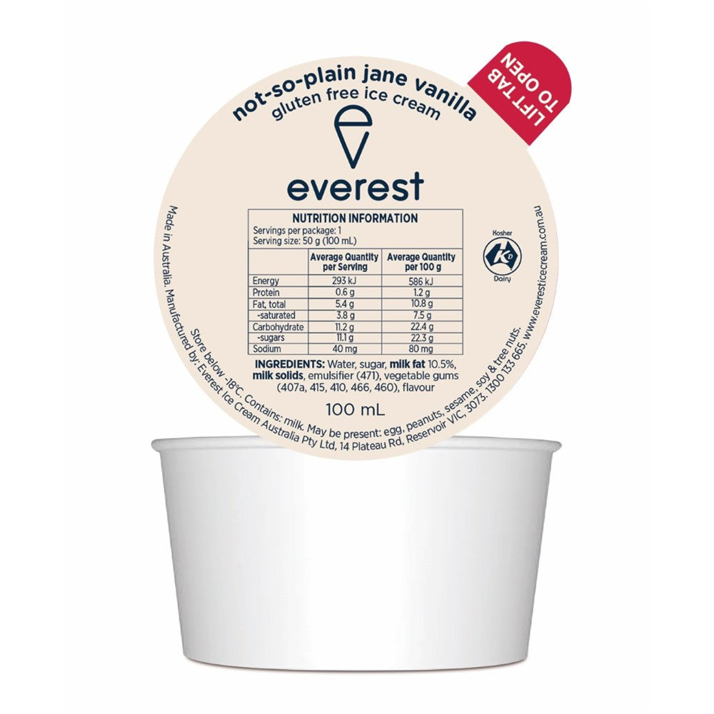 Everest Vanilla Ice Cream Dixie Cups