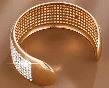 Diamonte Copper Bangle (Gold or Silver)