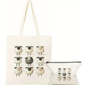 Ensemble fourre-tout et pochette en toile Black Sheep