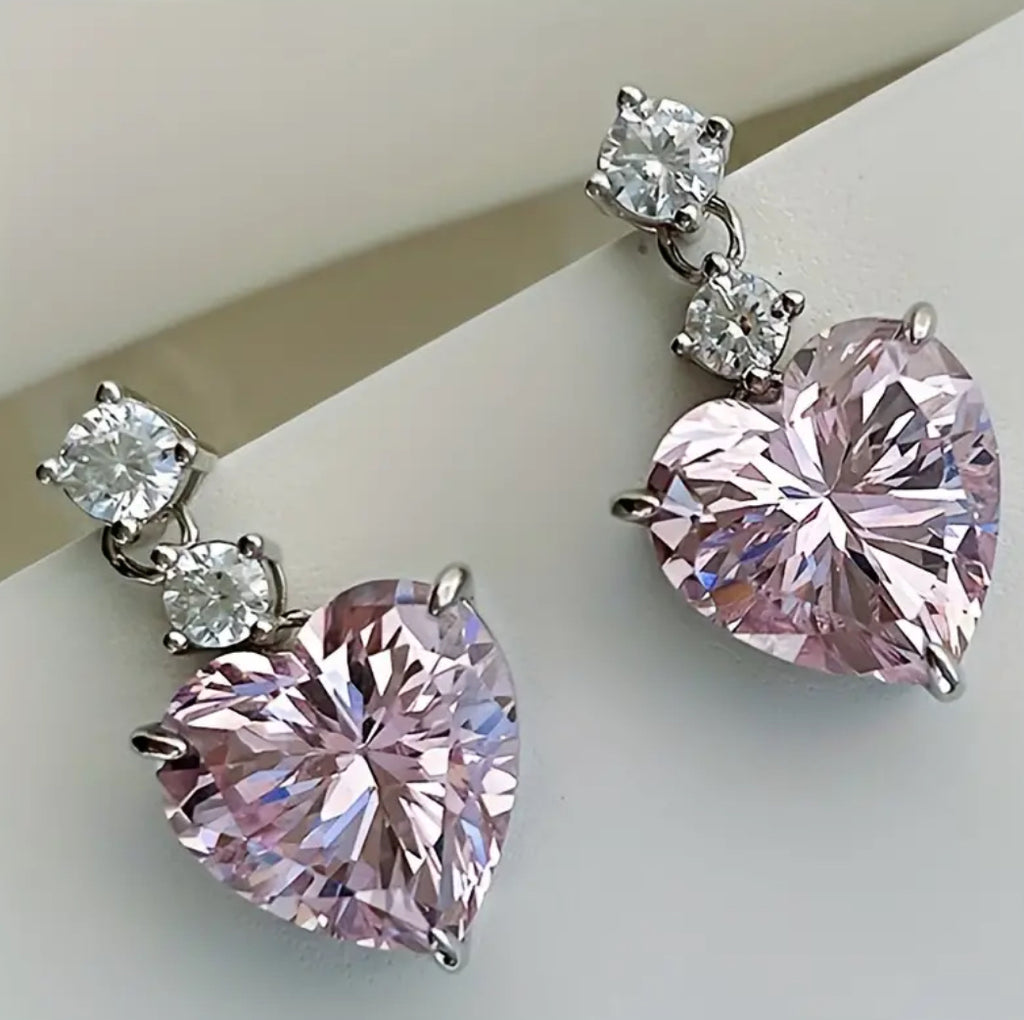 Résultats des boucles d'oreilles en forme de cœur en zircone