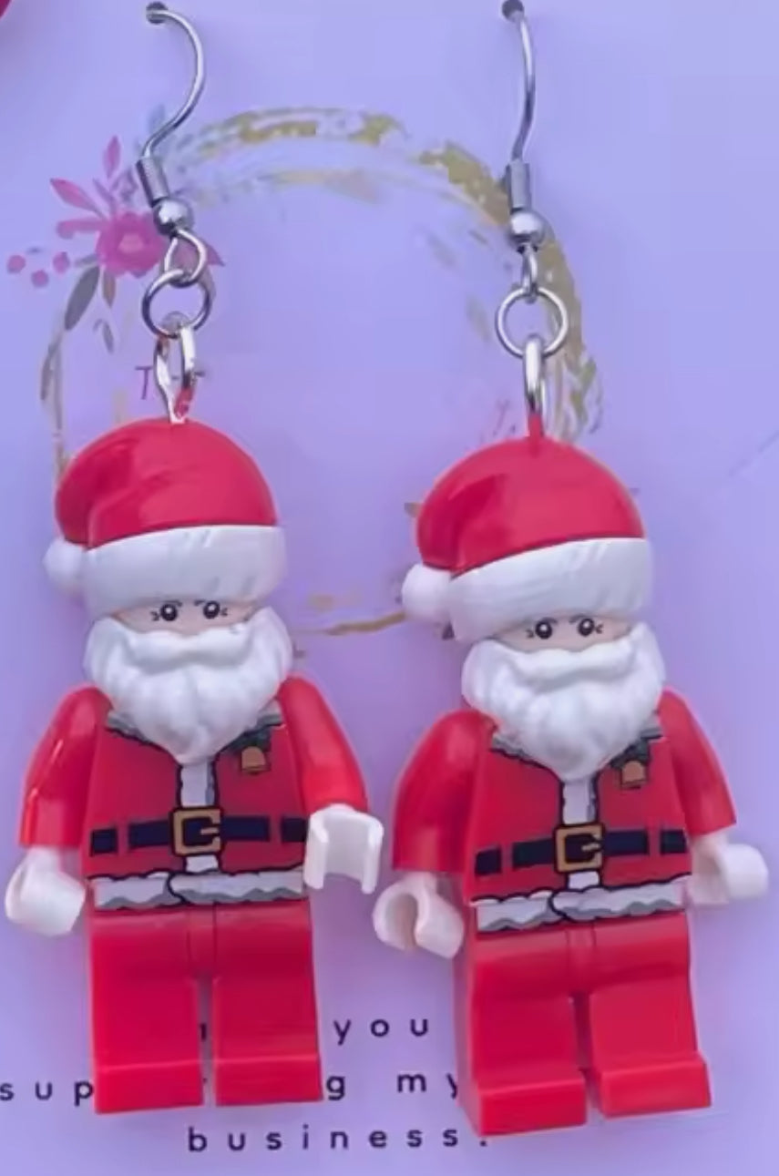 Boucles d'oreilles Père Noël