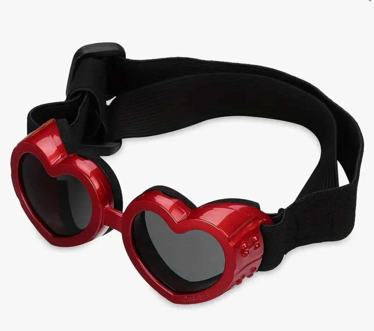 Heart shaped dog sunglasses