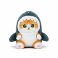 Cat in Shark Keychain or Bag Charm