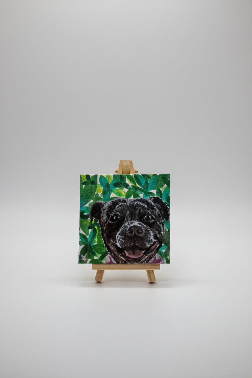 In Memory of “Storm” Mini Canvas Painting - By KAZZ