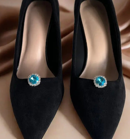 Gem shoe clips (small round)