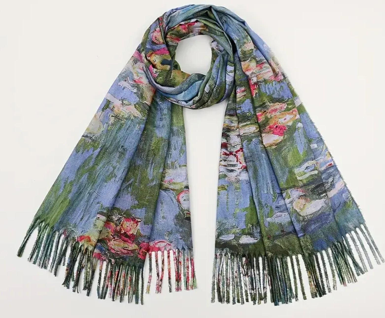 Écharpe double face « Lilies in the Pond »