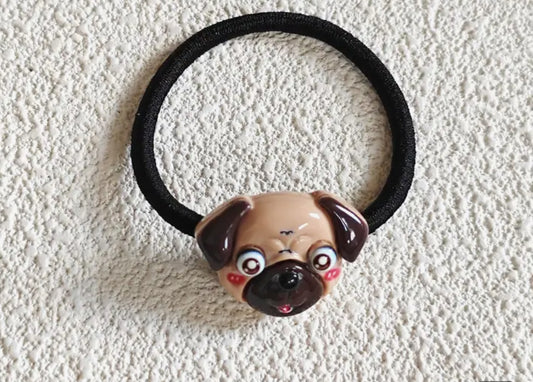 Pug dog hair tie