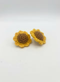 Crochet sunflower Earrings