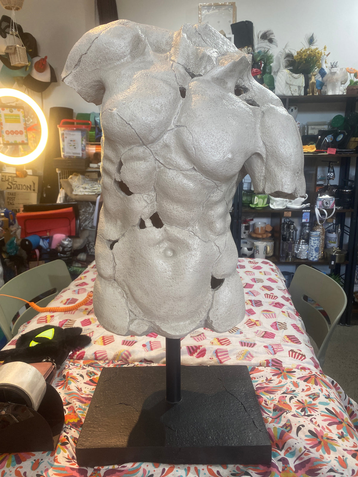 Modern Male Torso Sculpture