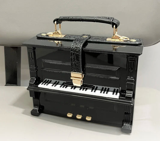 Black Piano Handbag