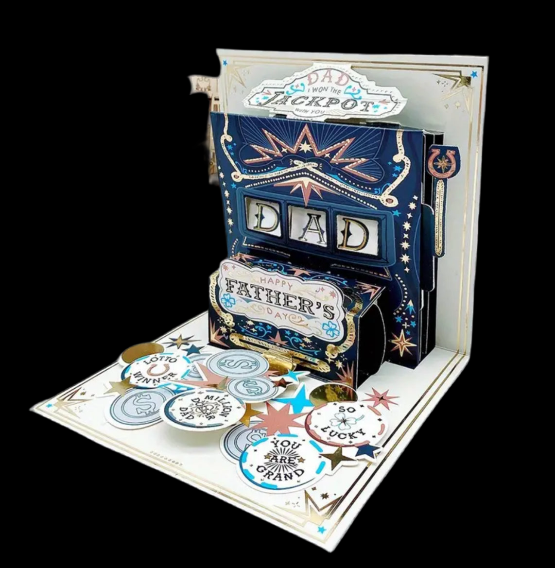 Jackpot Dad pop up card