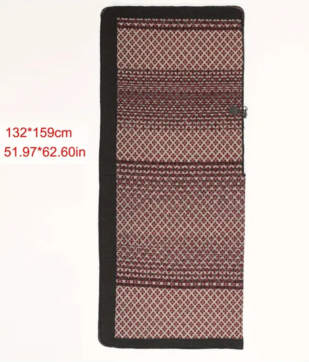 Poncho à carreaux rouges de grande taille