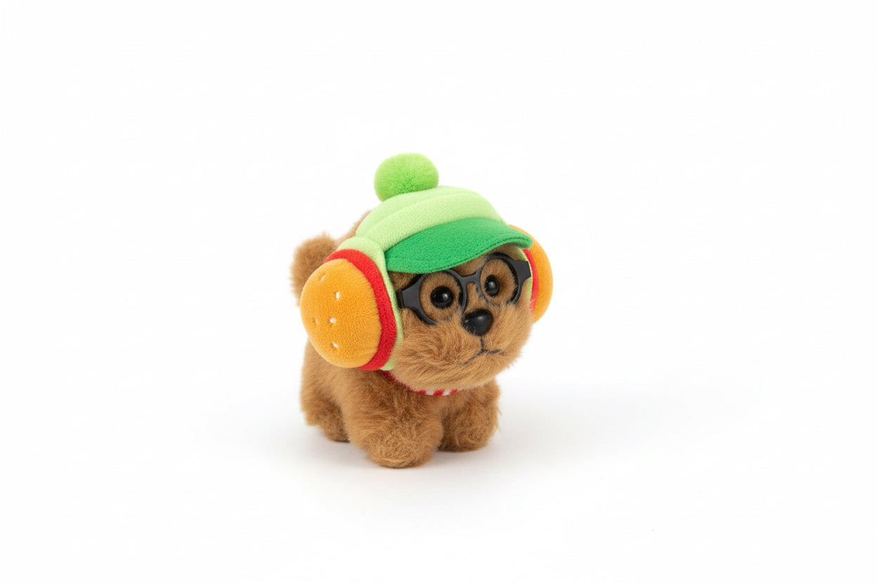 Fluffy Dog Keychain