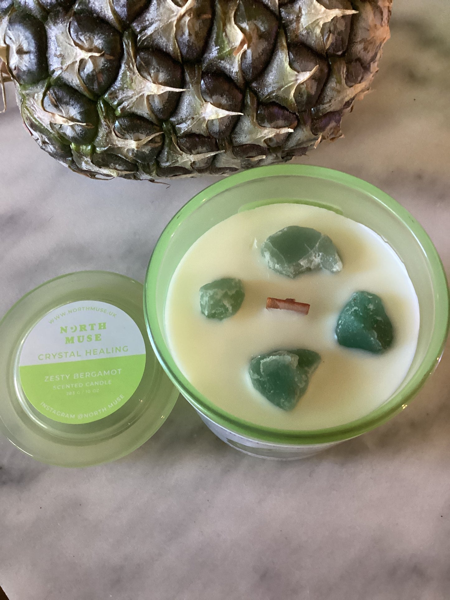 Zesty Bergamot Crystal Scented Candle