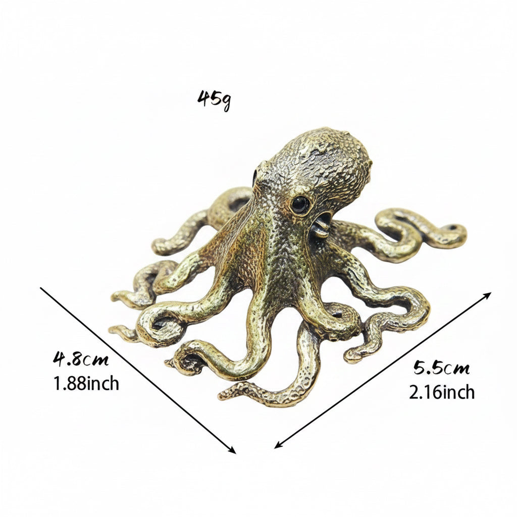 Handcrafted Brass Octopus