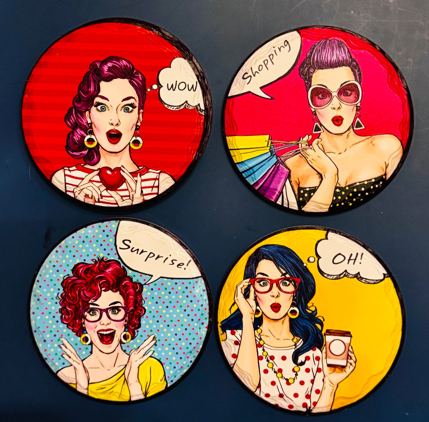 Pop Art Lady Coaster