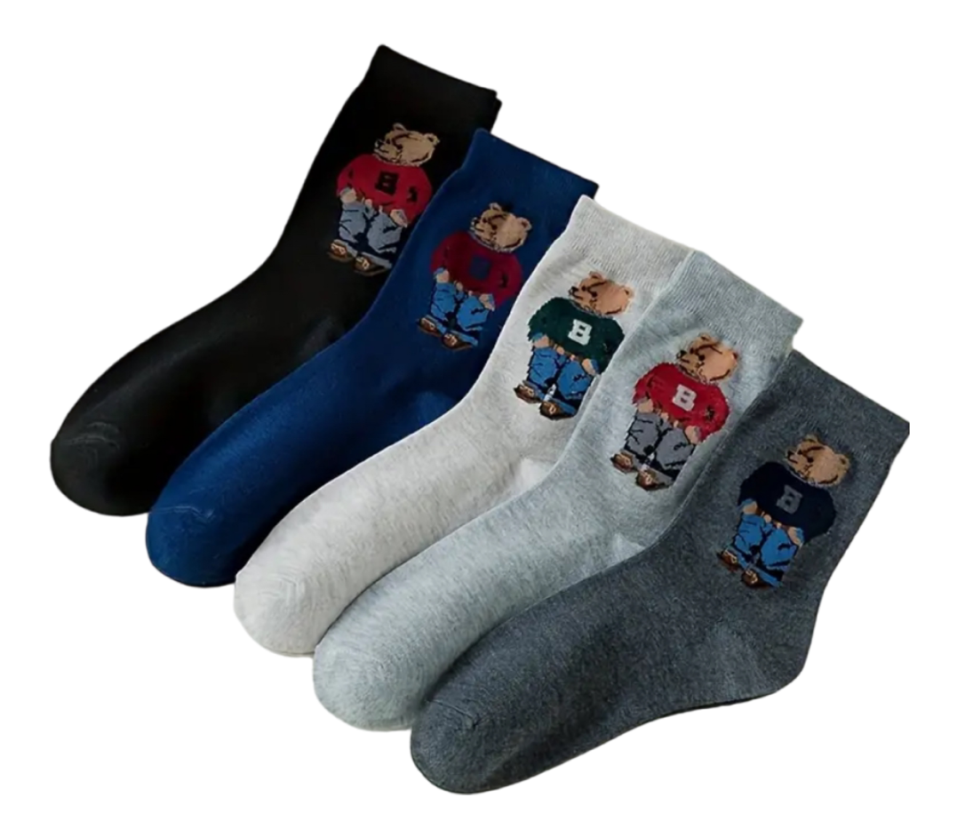 Chaussettes ours en peluche