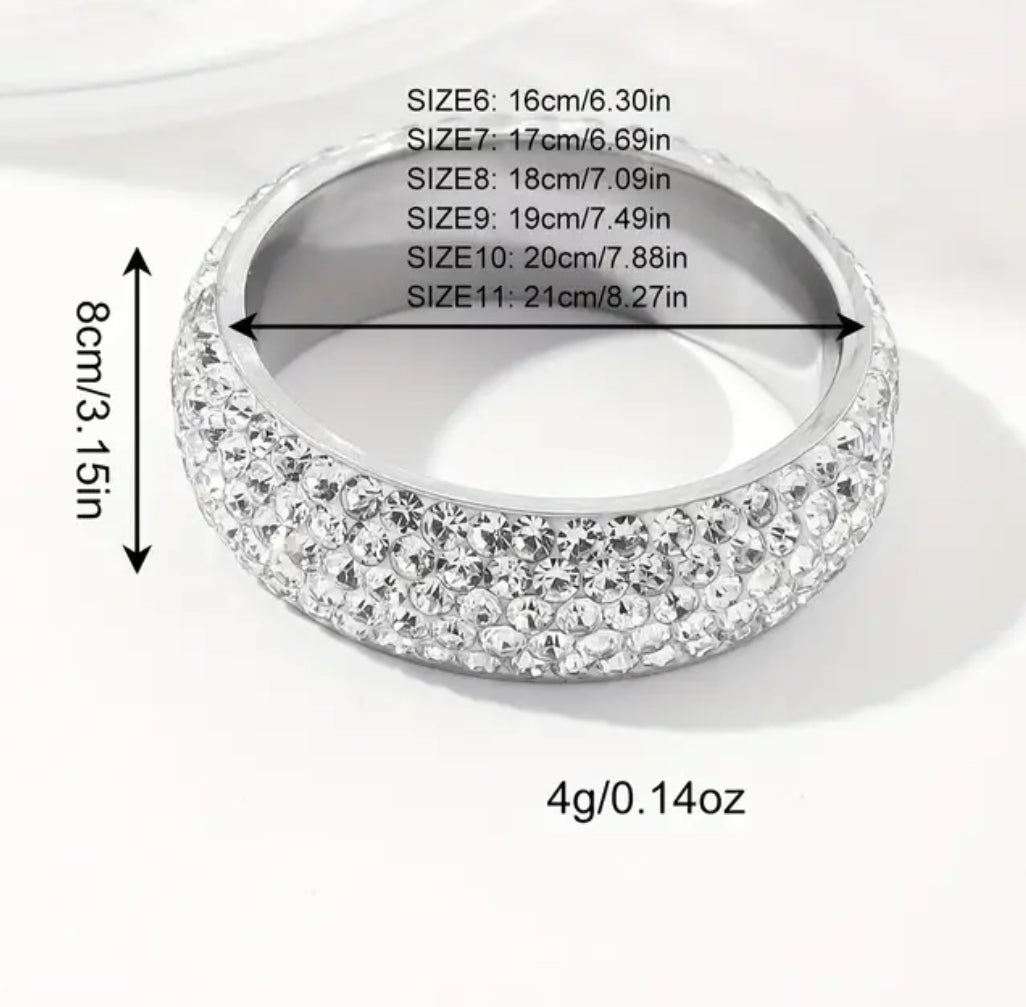 Zirconia stainless steel ring