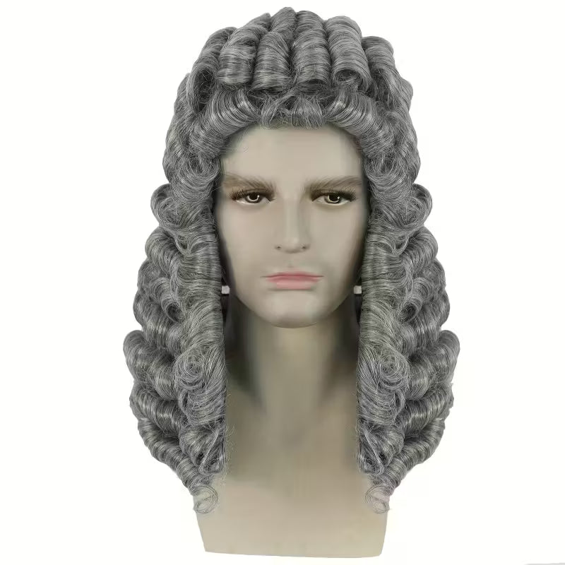 New Long Curly Gray Wig – Heat Resistant Synthetic