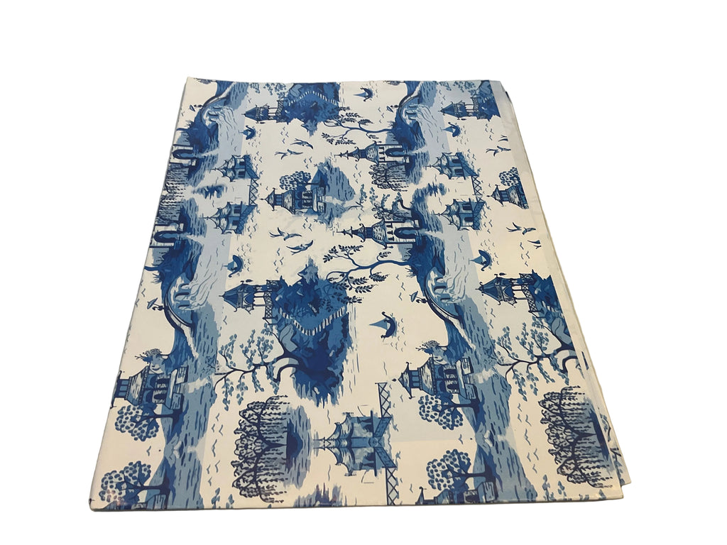 Wrapping paper - blue and white - various designs