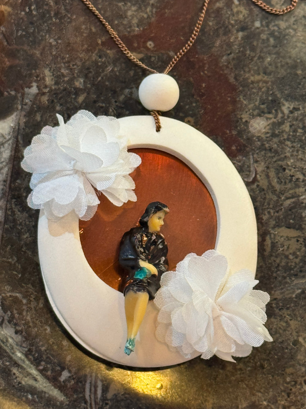 Collier artisanal chaîne 80cm